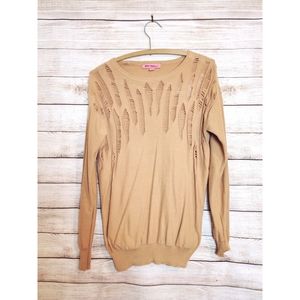 🔴 2/$25🔴⚡Betsy Johnson⚡Sweater⚡Creamy Orange